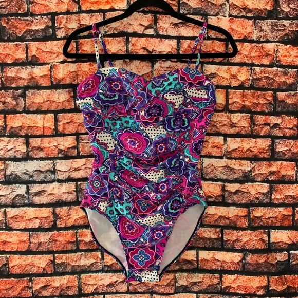 Assets by Sara Blakely Spanx Floral One Piece - Picture 2 of 4